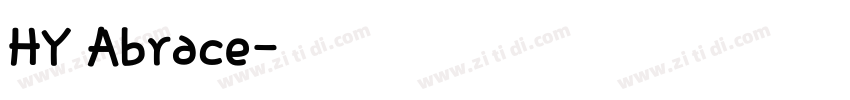 HY Abrace字体转换